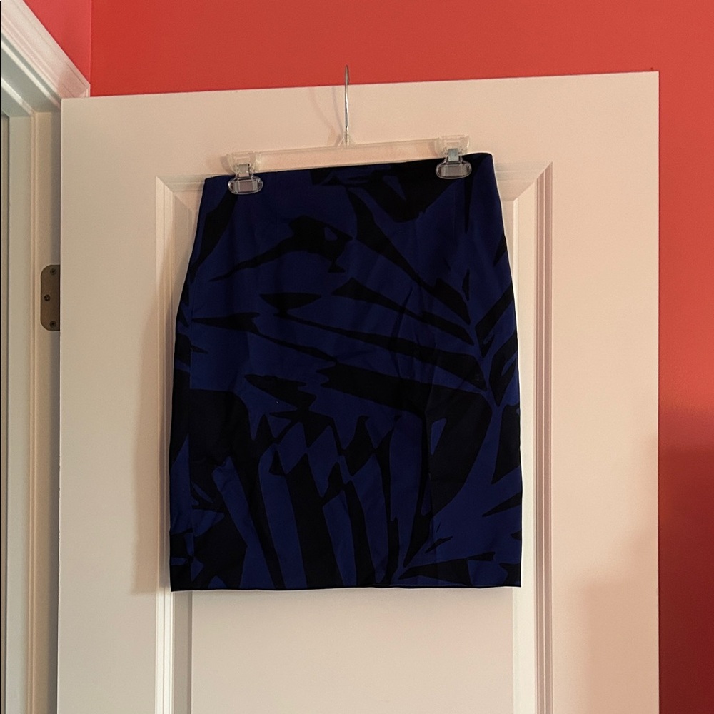 Express Black and Blue Women's Pencil Skirt
